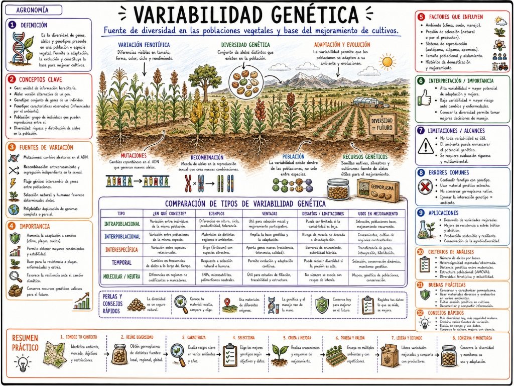 Variabilidad Genética: Fuente de diversidad en las poblaciones vegetales
